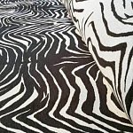 Мебельная ткань Шенилл черно-белый принт 140 см T3-1 варинант исполнения - 2 | Loft Concept в Санкт-петербурге