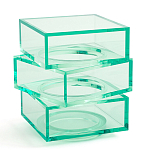 Стол журнальный в форме кубов Acrylic Furniture Lumina Mint Breeze варинант исполнения - 1 | Loft Concept в Санкт-петербурге