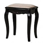 Табурет из массива березы с льяной обивкой в стиле прованс Vintage варинант исполнения - 2 | Loft Concept в Санкт-петербурге