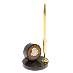 Часы настольные с ручкой из натурального камня Stone Clock варинант исполнения - 11 | Loft Concept в Санкт-петербурге