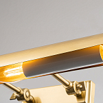 Светильник для картин цвета состаренная латунь с широким плафоном на прямоугольном основании Elstead Lighting варинант исполнения - 2 | Loft Concept в Санкт-петербурге