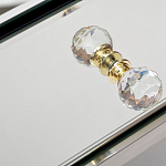 Тумбочка зеркальная с ящиком Mirror Chrome Cabinet варинант исполнения - 4 | Loft Concept в Санкт-петербурге