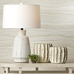 Настольная лампа с корпусом в форме вазы и белым абажуром Lots of Strokes варинант исполнения - 4 | Loft Concept в Санкт-петербурге