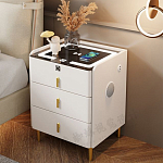 Умная прикроватная тумбочка c зарядкой для телефона Smart Furniture варинант исполнения - 1 | Loft Concept в Санкт-петербурге