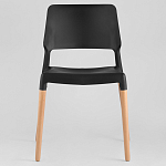 Пластиковый стул на ножках из массива бука Ferret Black 4 шт варинант исполнения - 2 | Loft Concept в Санкт-петербурге
