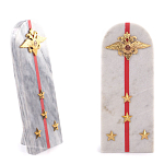 Сувенир Погон МВД из натурального камня мрамор Souvenir Epaulets варинант исполнения - 4 | Loft Concept в Санкт-петербурге