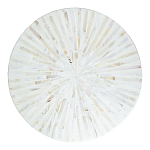 Столик с инкрустацией с перламутровым узором Dominic White варинант исполнения - 2 | Loft Concept в Санкт-петербурге