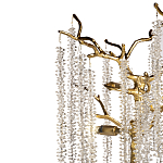 Лампа настольная со стеклянными подвесами цвет золото FAIRYTREE Light варинант исполнения - 2 | Loft Concept в Санкт-петербурге