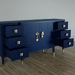 Большой Комод-буфет Elsa Dreams Blue с ящиками варинант исполнения - 1 | Loft Concept в Санкт-петербурге