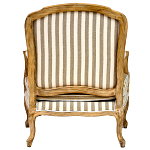 Кресло в полоску в стиле прованс Yvon French Seating Armchair варинант исполнения - 4 | Loft Concept в Санкт-петербурге