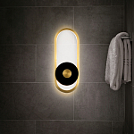 Бра с овальной рамой цвета латунь Midnight Orbit варинант исполнения - 5 | Loft Concept в Санкт-петербурге