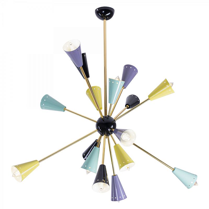 Люстра Sputnik Chandelier Multi Color Мульти в Санкт-петербурге | Loft Concept 