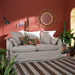 Зеркало из ротанга в форме цветка WICKER MIRROR 90 варинант исполнения - 3 | Loft Concept в Санкт-петербурге