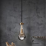 Подвесной светильник в форме капли с прозрачным стеклянным плафоном Dribble варинант исполнения - 1 | Loft Concept в Санкт-петербурге