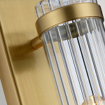 Бра вертикальное с рифленым стеклянным плафоном и прямоугольным основанием Quintiesse варинант исполнения - 4 | Loft Concept в Санкт-петербурге