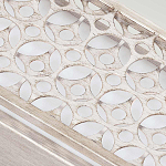 Бра прямоугольное в серебрянном цвете с ажурной решеткой Feiss варинант исполнения - 4 | Loft Concept в Санкт-петербурге