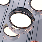 Люстра каскадная с черным круглым основанием 27 подвесов Celestial Waltz варинант исполнения - 4 | Loft Concept в Санкт-петербурге