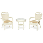 Комплект террасный из ротанга Eloise белый варинант исполнения - 1 | Loft Concept в Санкт-петербурге