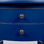 Синяя тумба на фигурных ножках Shelby варинант исполнения - 3 | Loft Concept в Санкт-петербурге