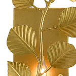 Бра золотого цвета с декором в виде ветки эвкалипта Eucalyptus Branches варинант исполнения - 1 | Loft Concept в Санкт-петербурге