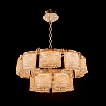 Люстра двухъярусная с текстурными овальными абажурами Splendor Palace Style варинант исполнения - 1 | Loft Concept в Санкт-петербурге