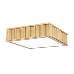 Потолочный светильник квадратный с гофрированным латунным абажуром Millennium варинант исполнения - 1 | Loft Concept в Санкт-петербурге