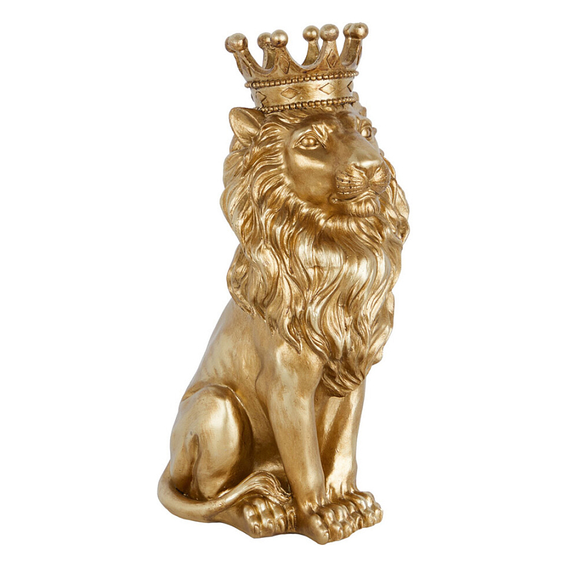 Статуэтка лев с детализированной гривой и изящной короной Lion Crown Золотой Статуэтка лев с детализированной гривой и изящной короной Lion Crown Золотой в Санкт-петербурге | Loft Concept