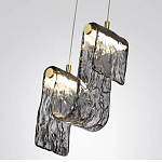 Подвесной светильник волнистой формы из фактурного стекла Wave варинант исполнения - 10 | Loft Concept в Санкт-петербурге