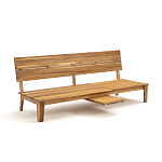 Садовый диван-трансофрмер Kate серый варинант исполнения - 2 | Loft Concept в Санкт-петербурге