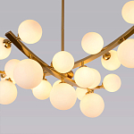 Люстра подвесная фигурная с белыми лампами в форме шара Felicitat варинант исполнения - 2 | Loft Concept в Санкт-петербурге