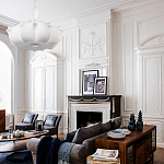 Подвесной светильник с белым фигурным абажуром и мягкими волнистыми краями Cloud Motion  варинант исполнения - 20 | Loft Concept в Санкт-петербурге