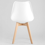 Стул с основой из пластика и мягким сиденьем Arvika White варинант исполнения - 5 | Loft Concept в Санкт-петербурге