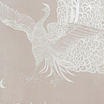 Обои ручная роспись в стиле Арт-деко Whistler Peacocks Special Colourway on Almost Mauve dyed silk варинант исполнения - 2 | Loft Concept в Санкт-петербурге