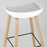 Барный стул на ножках из натурального дерева Boras White варинант исполнения - 6 | Loft Concept в Санкт-петербурге