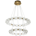 Светодиодная двухъярусная кольцевая люстра Crystal Globule Chandelier варинант исполнения - 2 | Loft Concept в Санкт-петербурге