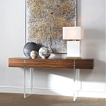 Консоль прямоугольная с выдвижным ящиком на прозрачных ножках Hitchcock варинант исполнения - 1 | Loft Concept в Санкт-петербурге