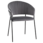 Стул в велюре серого цвета Horizon варинант исполнения - 1 | Loft Concept в Санкт-петербурге