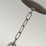 Люстра подвесная с широким белым текстильным абажуром и вертикальными декоративными элементами Hinkley варинант исполнения - 7 | Loft Concept в Санкт-петербурге