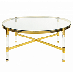 Кофейный столик со столешницей из стекла Crossy варинант исполнения - 1 | Loft Concept в Санкт-петербурге