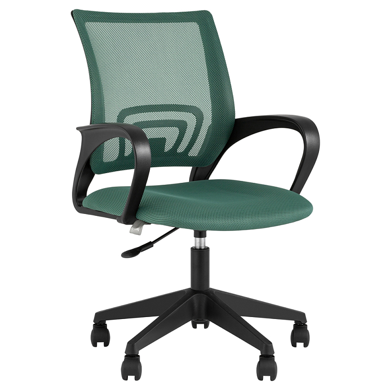 Офисное кресло с основанием из черного пластика Desk chairs Green Зеленый Черный в Санкт-петербурге | Loft Concept 