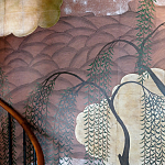 Обои ручная роспись Willow & Waves Original colourway on Edo painted Xuan paper with antiquing варинант исполнения - 2 | Loft Concept в Санкт-петербурге