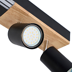 Потолочный светильник черный GAVIN WOOD варинант исполнения - 2 | Loft Concept в Санкт-петербурге