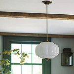 Подвесной светильник с абажуром из молочного стекла Vintage Charm варинант исполнения - 3 | Loft Concept в Санкт-петербурге