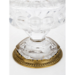 Чаша из прозрачного стекла на ножке с бронзовой ручкой в виде ветки Eden Garden варинант исполнения - 4 | Loft Concept в Санкт-петербурге