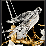 Люстра в виде золотой ветки с цветами и птичками Marvelous Garden варинант исполнения - 10 | Loft Concept в Санкт-петербурге