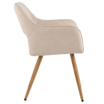 Стул в рогожке бежевого цвета NEASAN STOOL варинант исполнения - 5 | Loft Concept в Санкт-петербурге