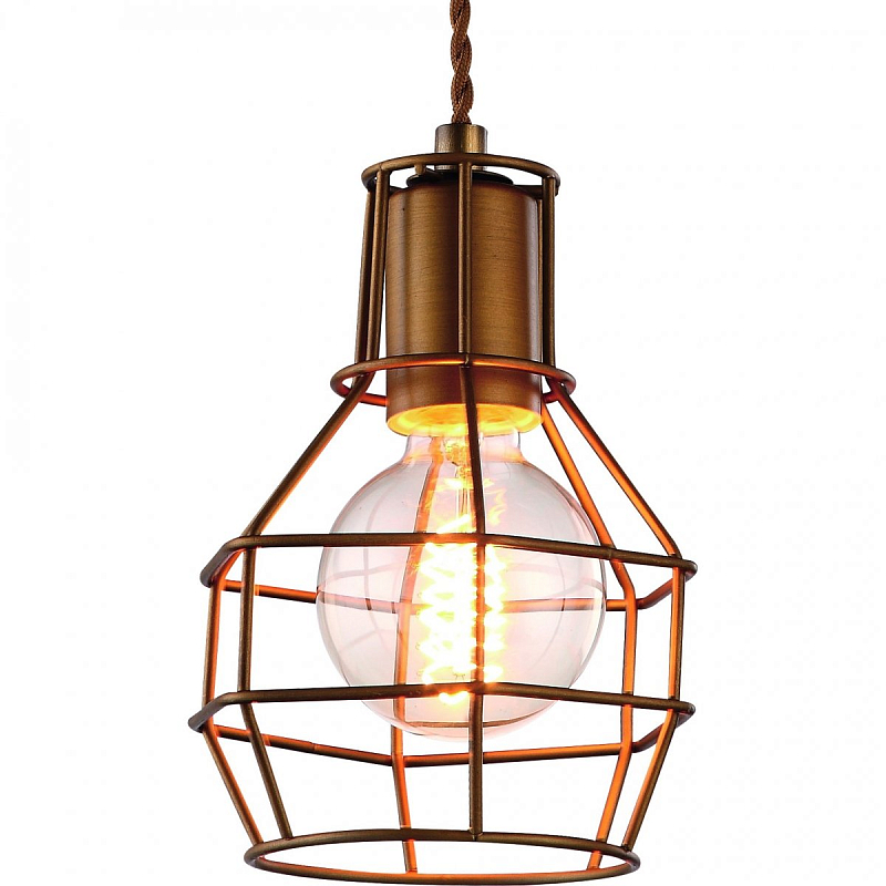 Подвесной светильник Loft Wire Cage Pendant Brown Бронза в Санкт-петербурге | Loft Concept 