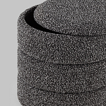 Пуф Three Gray в ткани букле серого цвета варинант исполнения - 5 | Loft Concept в Санкт-петербурге