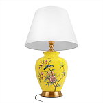 Настольная лампа желтая с изображением птиц Slip Away варинант исполнения - 9 | Loft Concept в Санкт-петербурге