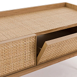 ТВ-тумба с плетеным декором Buckley Wicker TV Stand варинант исполнения - 4 | Loft Concept в Санкт-петербурге